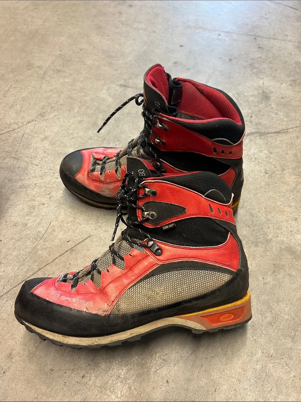 La Sportiva Red and Black Hiking/Alpine Boots